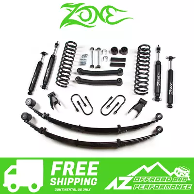 Zone Offroad 4.5  Lift Kit W/ Leafs For 84-01 Jeep Cherokee XJ W/ Chrysler 8.25 • $1423.99