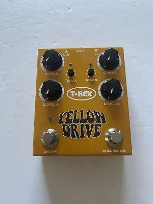 T-Rex Engineering Yellow Drive Dual Overdrive Rare Guitar Effect Pedal • $109
