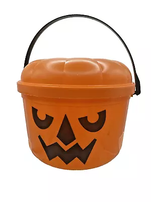 Vintage 1985 McDonalds McJack Halloween Happy Meal Bucket W/Handle And Lid • $19.99