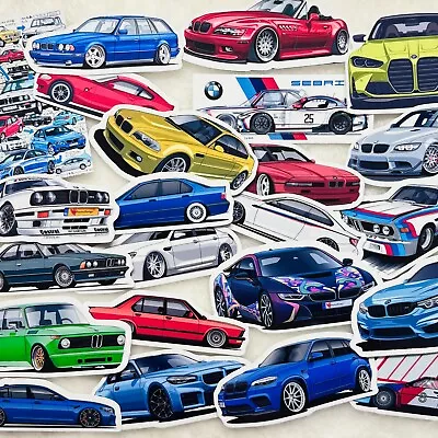 23pc Vinyl Stickers For BMW M Power Cars M3 M5 M6 X5M Z3 Z4M 2002ti M1 M2 I8 • $12