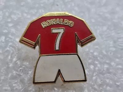 Manchester United C Ronaldo 7 Kit Pin Badge MUFC Man Utd Man  Champions Premier  • £7.99