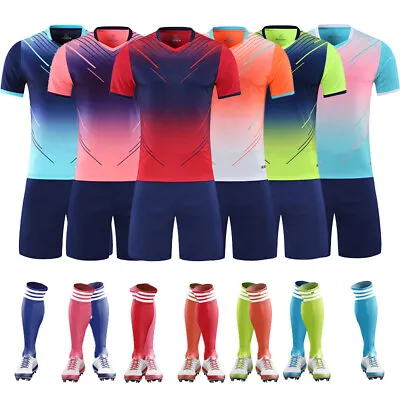 £20.99 • Buy Personalized Adults Men Women Football Kits Shirt Jersey Training T-Shirt Suit