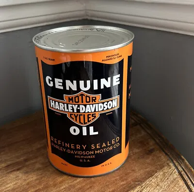 Limited Edition Genuine Harley Davidson 1 Qt Can Oil Series 1 SAE 20W-50 Sealed • £60