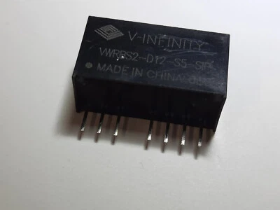 $9.32 • Buy 1pc Genuine CUI Inc. V-infinity VWRBS2-D12-S5-SIP DC 9V-18V Input Iso 5V DC Out