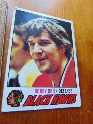 1977 Bobby Orr Card- Topp's #251- Ungraded- Very Good Condition • $3.49