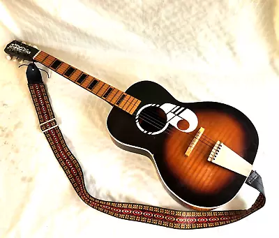 Vintage Kay Old Kraftsman 6 String Acoustic Parlor Guitar Tobacco Burst 1960's • $325