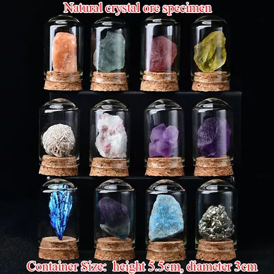 Natural Crystal Ore Specimen Quartz Rock Stone Collection Ornament Child Gift • £14.10