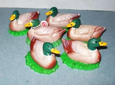 6 Schleich 13017 Lying Mallard Duck Collectible Figures (1990-1997) - Nice Lot • $9.99