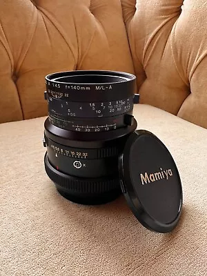 Excellent Mamiya M 140mm F/4.5 Macro L-A Lens For RZ67 With Caps! • $199.99