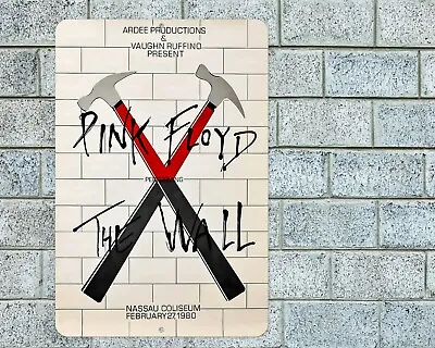 Pink Floyd The Wall Sign Aluminum Metal 8 X12  Garage Man Cave Classic Rock • $12.95