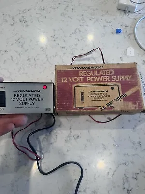 Vtg Radio Shack MICRONTA Cat.no.22-124 Regulated 12-Volt Power Supply W/Box • $25