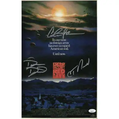Red Dawn Autograph 11x17 Photo Charlie Sheen C. Thomas Howell Signed JSA COA • $259.99