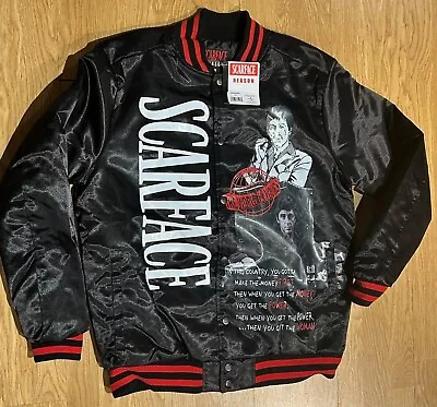 Scarface Varsity Jacket Satin Style Reason Brand Al Pacino Men's New W/ Tags • $70