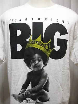 The Notorius BIG Brooklyn Mint White T Shirt Baby Big 100% Cotton Men's Size XL • $8.99