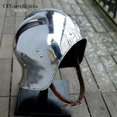 Hardened Tempered Steel Medieval English Lebka Sallet Helmet • $99