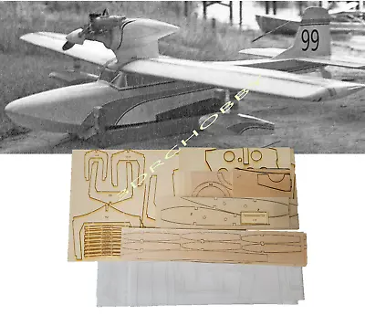 Miss Grandin Seaplane 82  WS R/C Airplane Laser Cut Balsa Ply Short Kit W/ Plans • $163