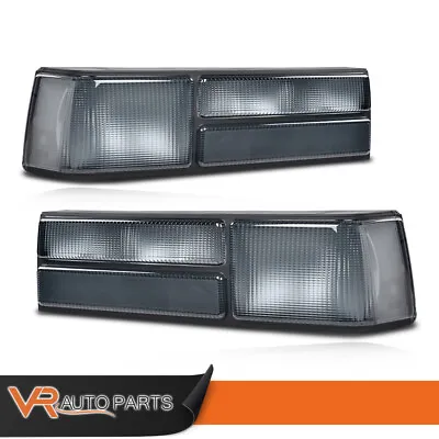 1Pair Smoked Lens Rear Tail Lights Without Bulbs Fit For 1987-93 Ford Mustang • $69.80