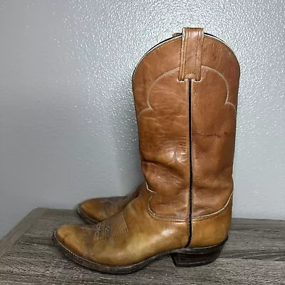 Vintage Tony Lama Men’s Model 5084 Leather Western Cowboy Boots - Size 9.5D • $70