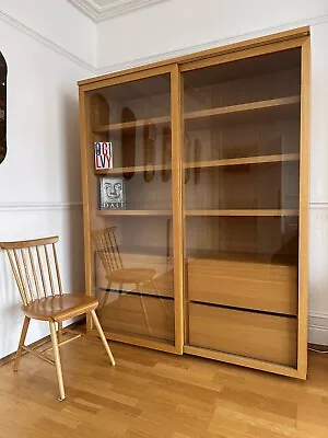 Oak Storage Unit / Bookcase - Habitat Rhodes II 200cm X 160cm • £799