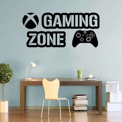 £6.57 • Buy Gaming Zone Wall Stickers  Controller Gamer Vinyl Decals Decor Xbox V62