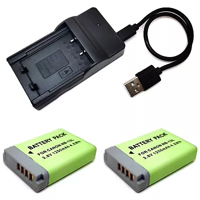 Battery Pack / USB Charger For NB-13L Canon PowerShot G5 X II G5 X G7 X G9 X New • $19.98