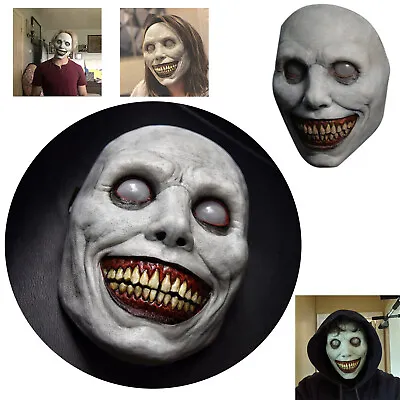 $10.99 • Buy Creepy Halloween Mask Smiling Demon Horror Cosplay Costume Party Halloween Prop