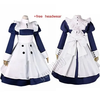 Black Butler Mey Rin Uniforms Maid Dress Cosplay Costume Custom Any Size • $71.55