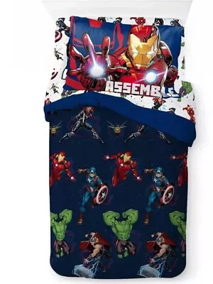 Marvel Avengers  Jump Start  Kids Twin Bed Set-T825525533 • $93.95