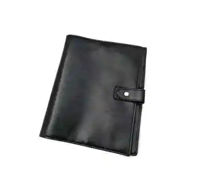 A5 Size Planner Faux Leather Black Agenda Organizer Diary 6 Rings Malden • $37