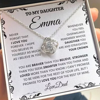 My Daughter Necklace Daughter Father Necklace Daughter Jewelry Gifts From Dad • $29.99