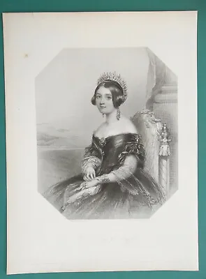 DUCHESS OF ARGYLL Of Queen Victoria Royal Court - SUPERB 1840 Antique Print • $44.95