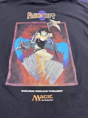 VTG 2001 Magic The Gathering Size XL Planeshift Promotional Tournament Staff Y2K • $112.49