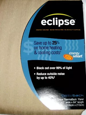 Nip Eclipse Blackout Window Panel Blocks Light 84  L Tan • $19.95