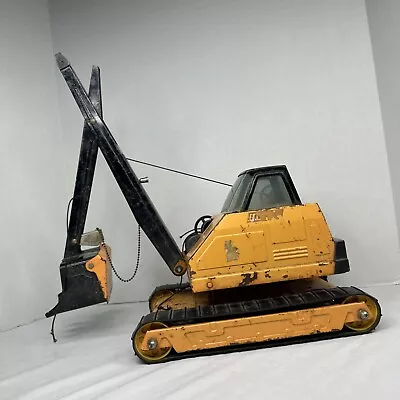 Vintage Nylint Pressed Steel Excavator Crane Toy Track Steam Shovel 60s 70s • $89.99