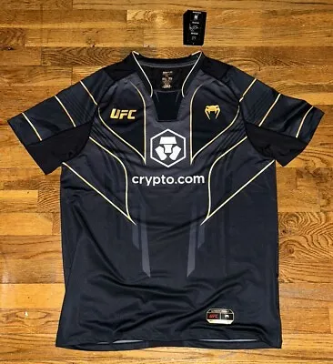 UFC VENUM Authentic Fight Night 2.0 Men's Walkout Jersey Champ Black/Gold Size L • $50