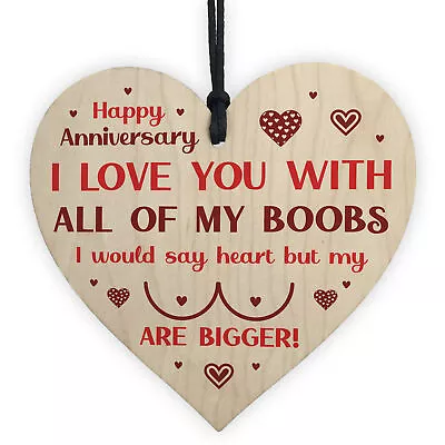 Funny Anniversary Gift For Him Men Heart Husband Boyfriend Anniversary Gift • £3.99