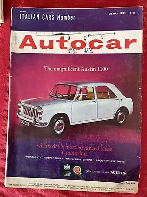 £4.50 • Buy Autocar Magazine 29 May 1964 Test Alfa Romeo Guilia Spider Ferrari GTO Acropolis