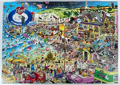 Gibsons - I LOVE SUMMER By Mike Jupp 1000 Piece Jigsaw Puzzle  - Complete • £9.65