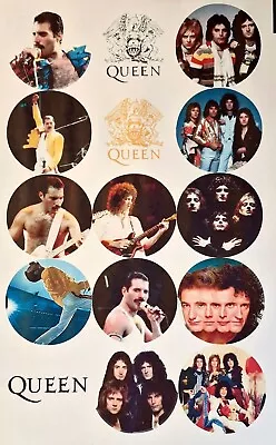 Queen Party. Freddie Mercury Cake Toppers Party 70s 80s X15 EDIBLE Precut Retro • £4.25