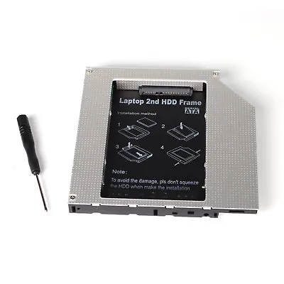 £9.59 • Buy 2nd SATA Hard Drive SSD Caddy For Lenovo 3000 N100 N200 C200 V100 12.7mm IDE