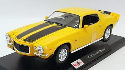 Maisto 1/18 Scale 46629 - 1971 Chevrolet Camaro - Yellow • £44.99