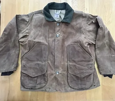 Vintage C.c. Filson Style 66 Tin Cloth Upland Hunting Jacket Coat Mens Size Xl? • $225