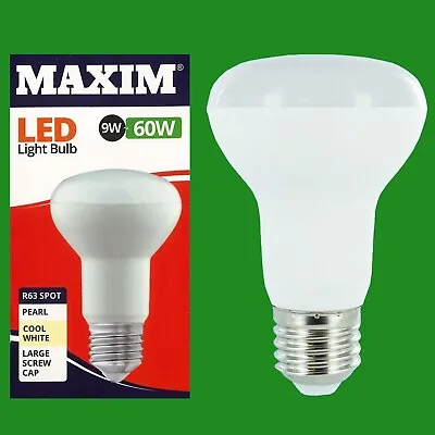 4x 9W =60W LED R63 Reflector Spotlight 4000K Cool White ES E27 Light Bulbs Lamp • £12.99