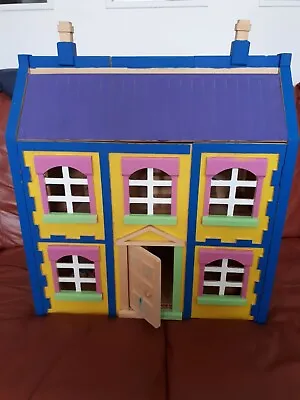 Chad Valley Wooden House With Figures And Furniture Tastefully Decorated! • £12.50