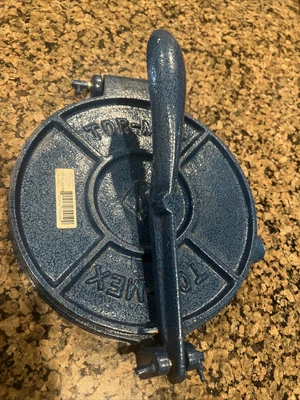 $14.99 • Buy Mexican Tortilla Press Maker  7 Inches Blue