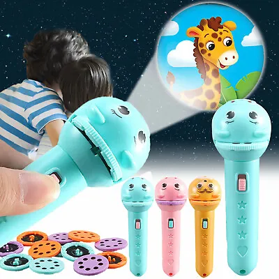 $9.06 • Buy Slide Projector Flashlight Kids Slide Flashlight Lamp Education Toy W/ 5 Slides