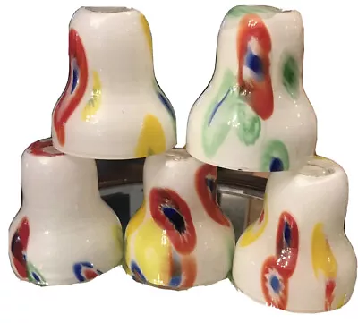 Rare Vintage Murano Millefiori Hand Blown Art Glass  *Lot Of 5 GORGEOUS SHADES* • $1198