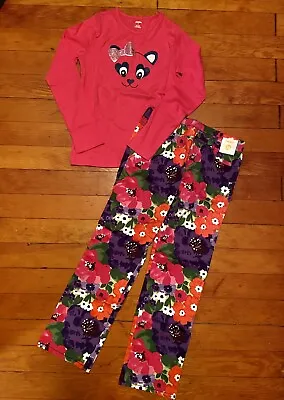 Gymboree Falling For Feathers Pink Panda Tee Shirt Flower Pants Set 12 Plus NWT • $27.99