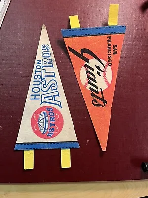 Houston Astros San Francisco Giants Vintage Pennants 8” • $3.99