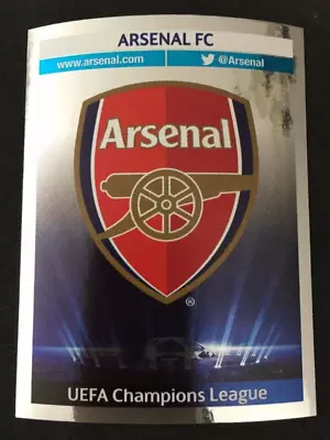 2013-14 Panini Champions League Sticker # 400 Arsenal FC Foil Team Logo Crest • $0.99